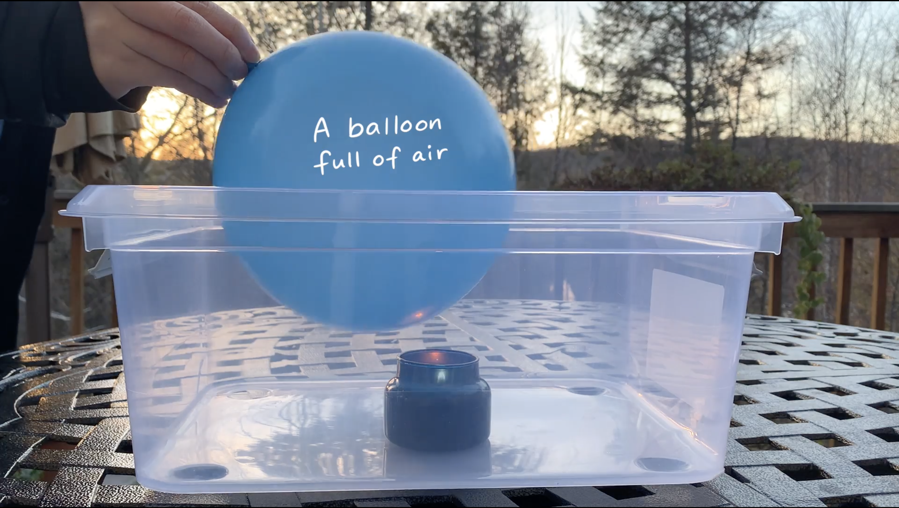 Experiment with Balloons and Candles