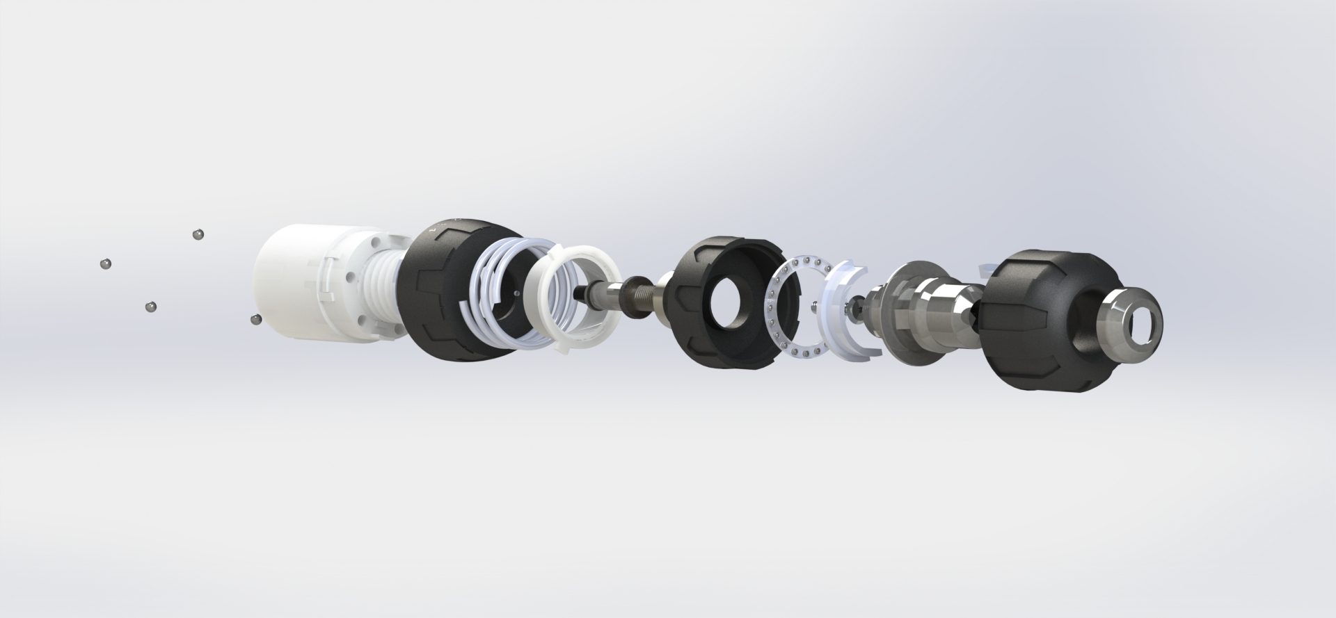 Exploded View of Drill Chuck